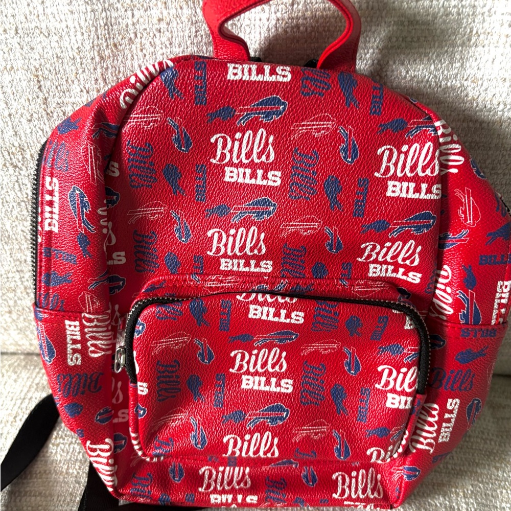 Buffalo Bills Logo Red Mini Backpack New!  Go BILLS!